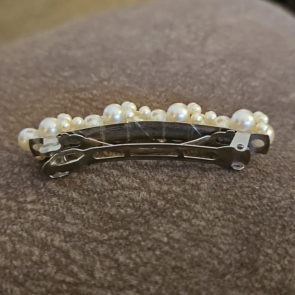 3/$30 Pearlesque Bridal Formal Barrette
